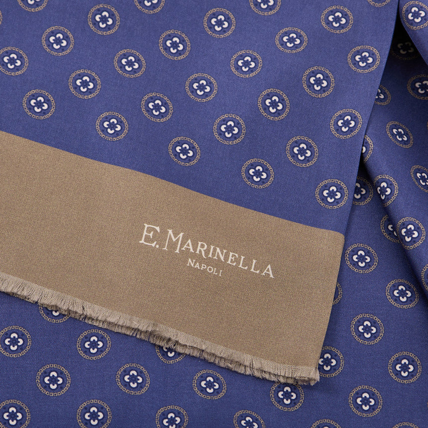 BLUE DOUBLE SILK SCARF