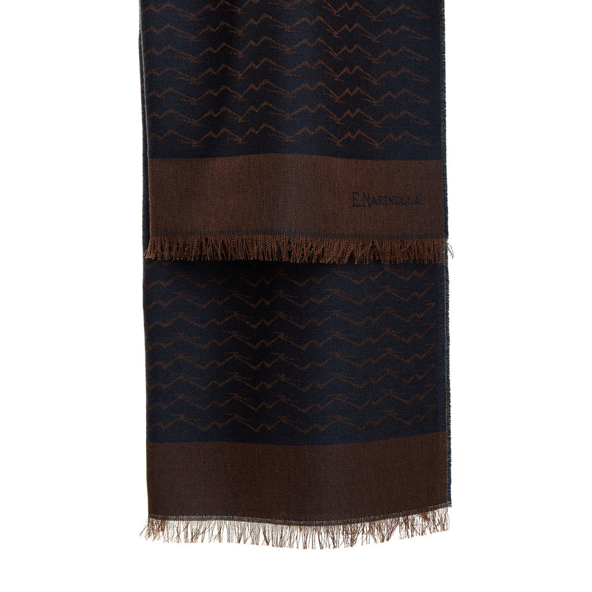 DARK BLUE VESUVIUS SCARF