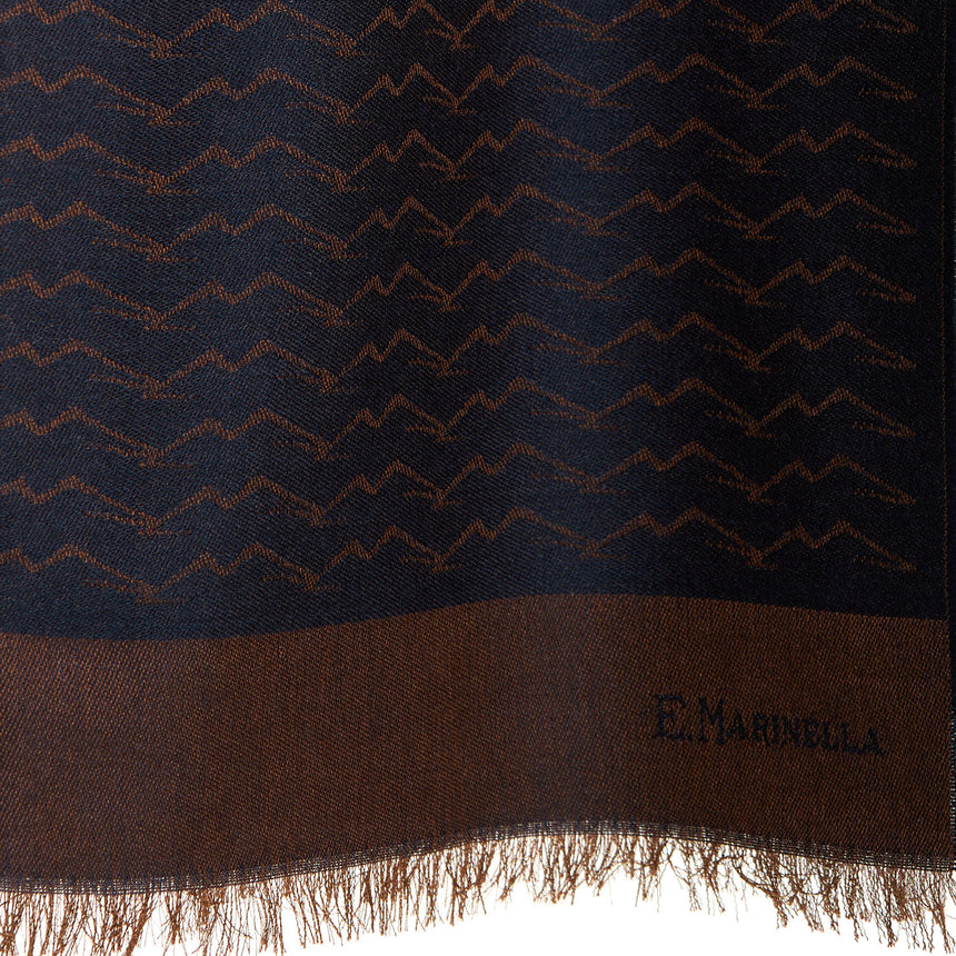 DARK BLUE VESUVIUS SCARF