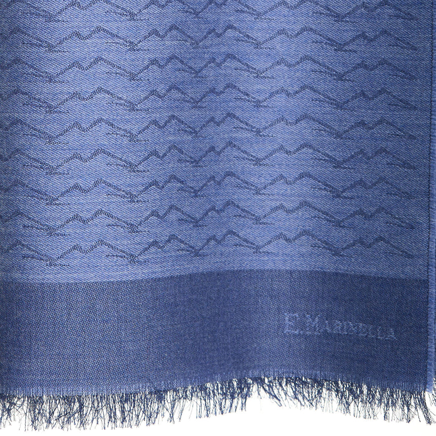 SCIARPA VESUVIO AZZURRO POLVERE