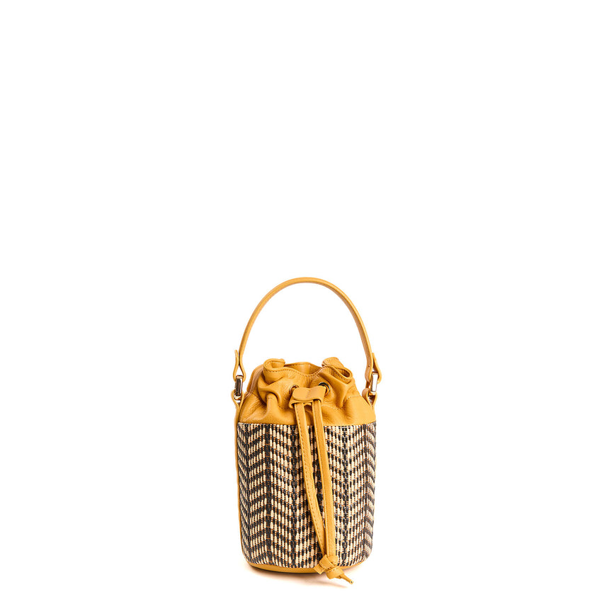 YELLOW BROWN MINI BUCKET