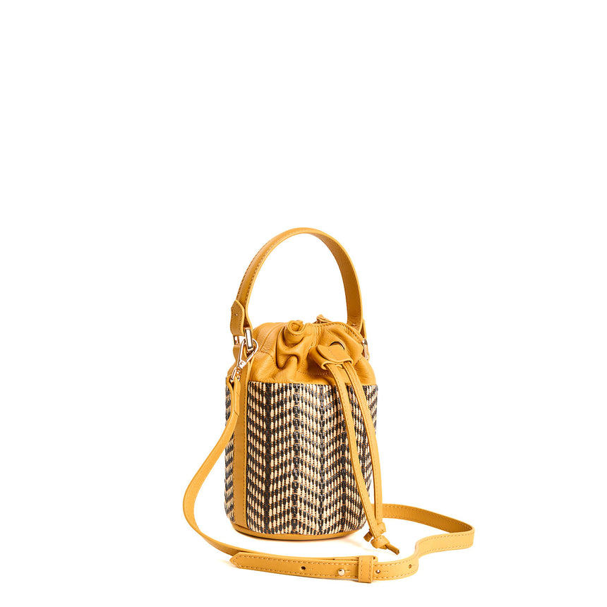 YELLOW BROWN MINI BUCKET