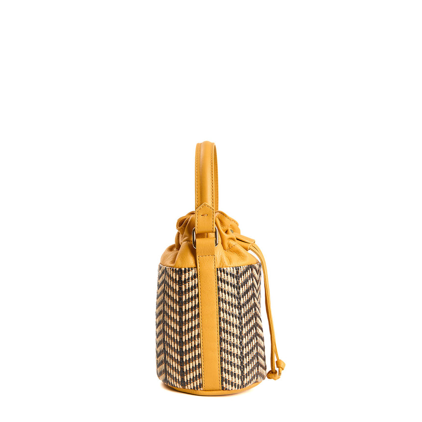 YELLOW BROWN MINI BUCKET