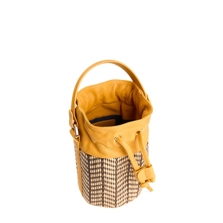 YELLOW BROWN MINI BUCKET