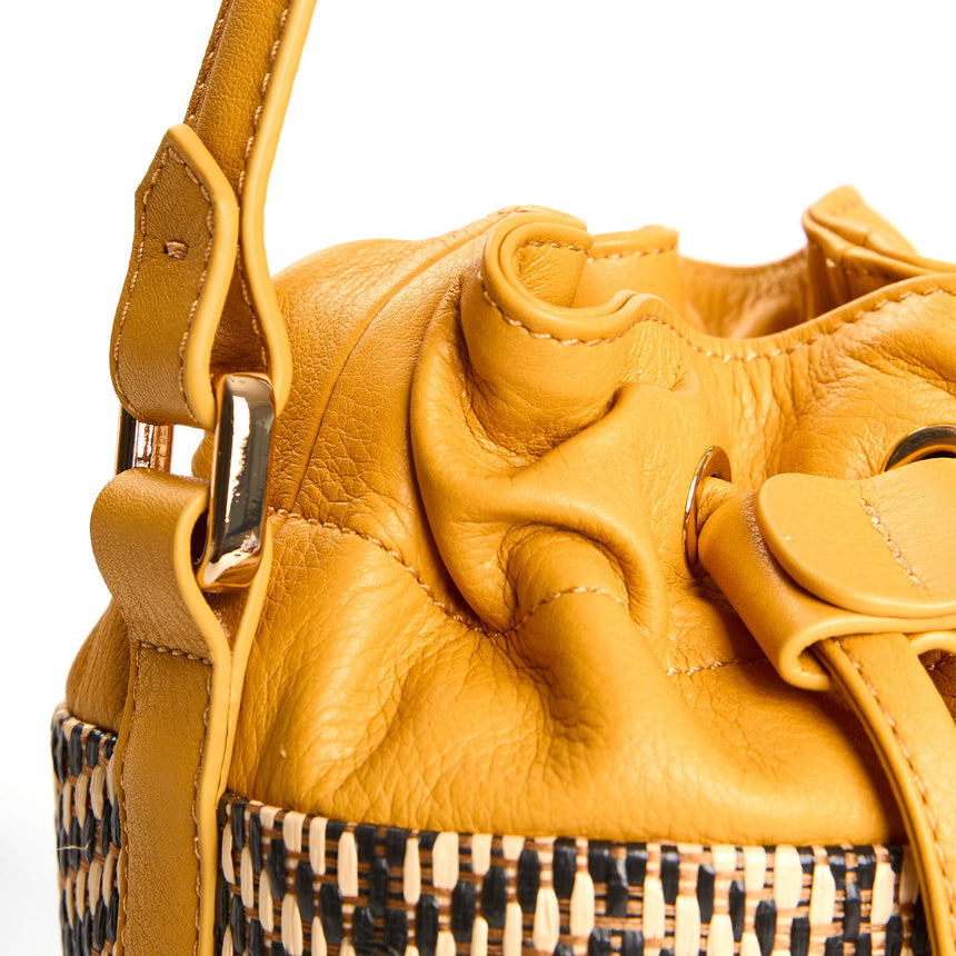 YELLOW BROWN MINI BUCKET