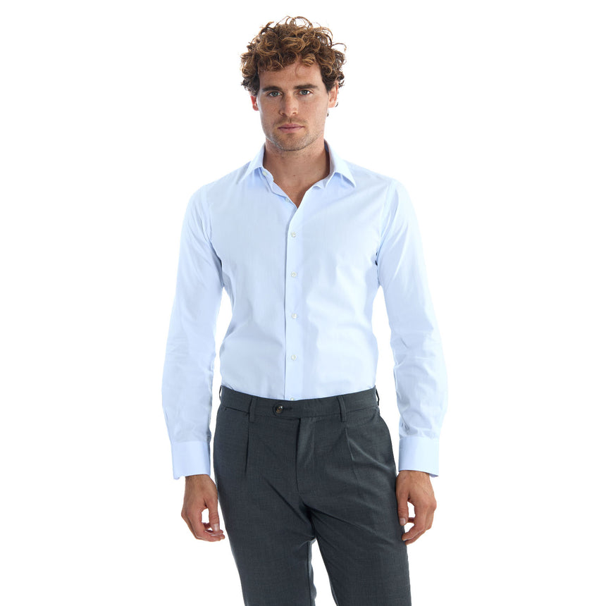 CAMICIA CLASSICA AZZURRA SLIM
