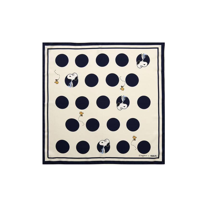 BEIGE PRINTED SILK SCARF 65