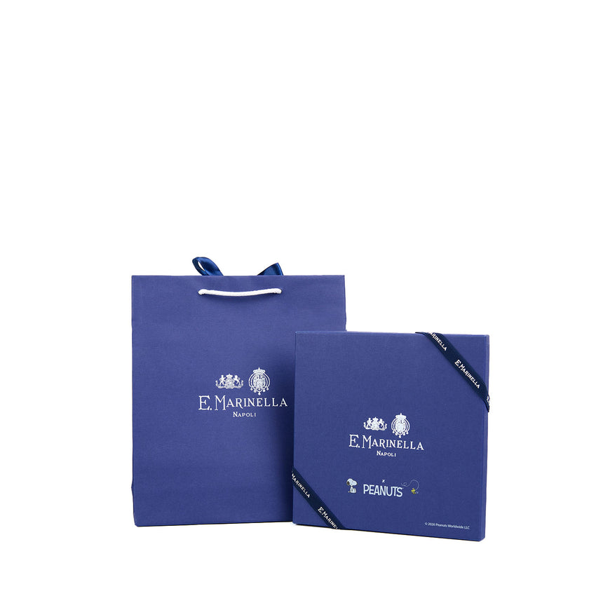 POCHETTE DA TASCHINO IN SETA STAMPATA AZZURRO POLVERE