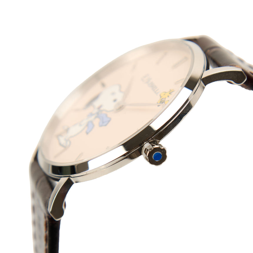 OROLOGIO ULTRAPIATTO MARRONE SCURO