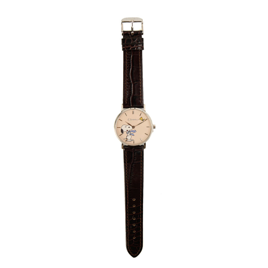OROLOGIO ULTRAPIATTO MARRONE SCURO