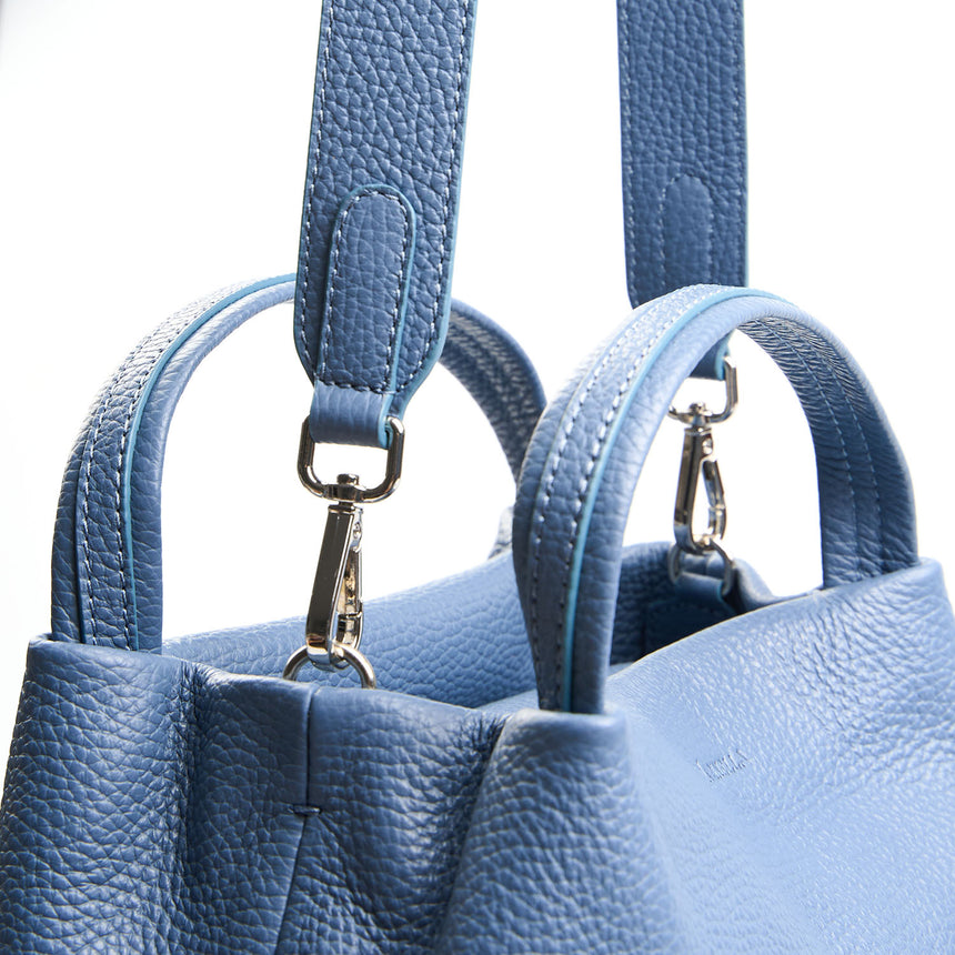 SOFT MINI BAG AZZURRO POLVERE