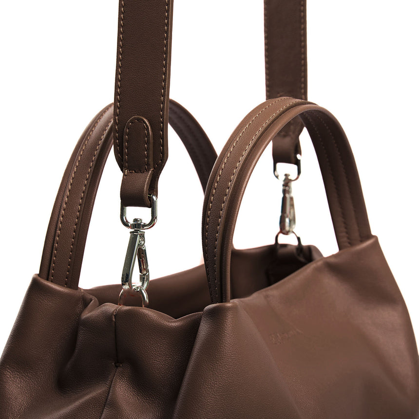 DARK BROWN SOFT MINI BAG