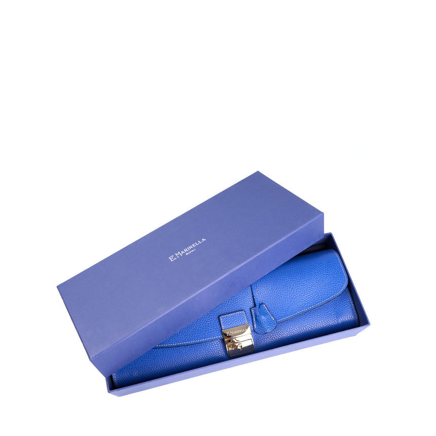 CARTELLA SOTTOBRACCIO IN PELLE MARTELLATA BLUETTE