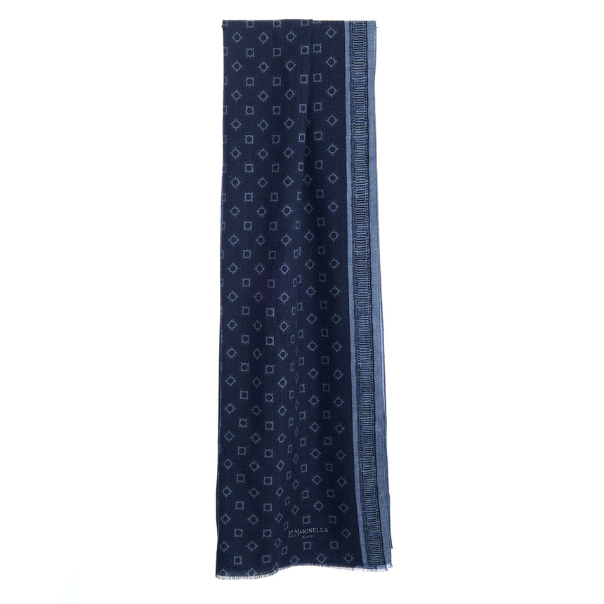 DARK BLUE WOOL STOLE