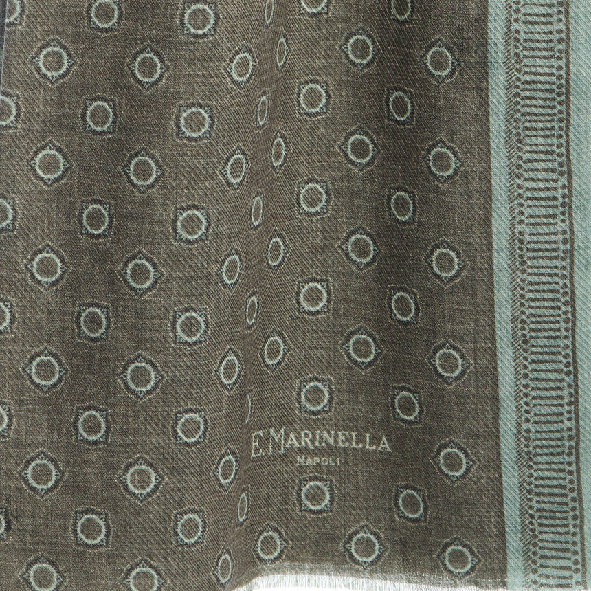 OLIVE GREEN WOOL STOLE