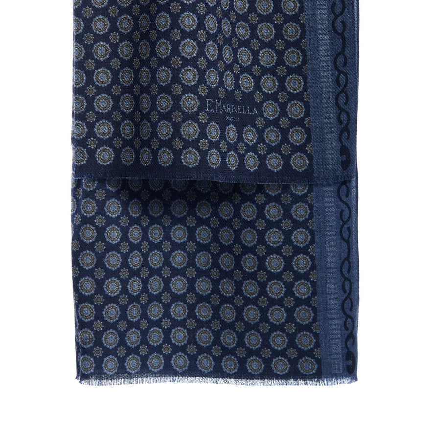 DARK BLUE WOOL STOLE