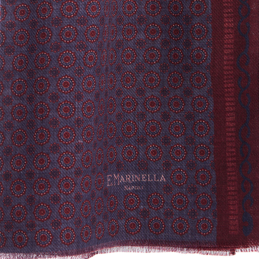 BURGUNDY WOOL STOLE