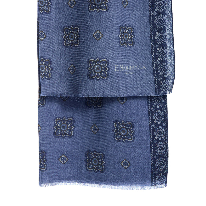 BLUE WOOL STOLE