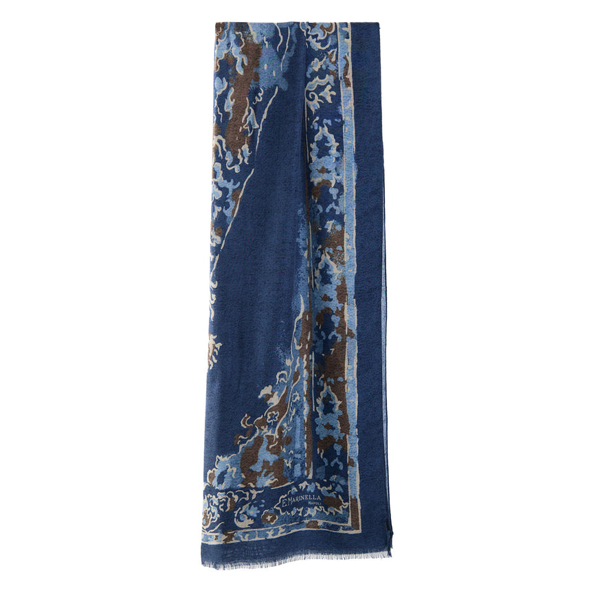 STOLA BLU SCURO IN CASHMERE