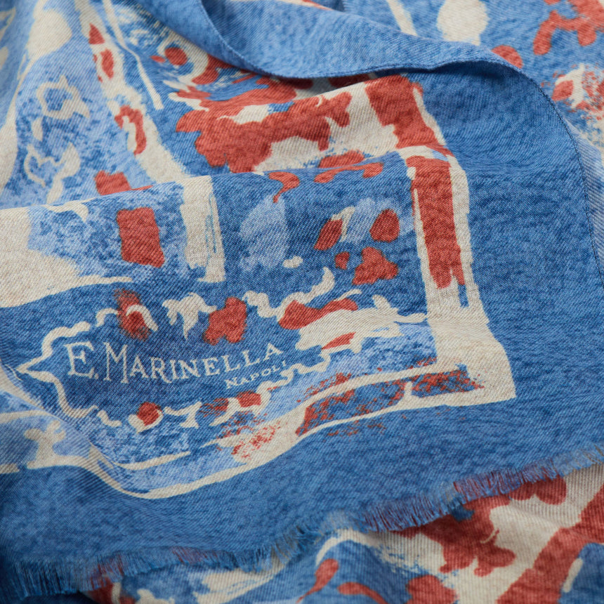 STOLA BLU IN CASHMERE