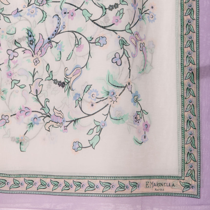 LILAC STOLE IN COTTON VOILE AND SILK