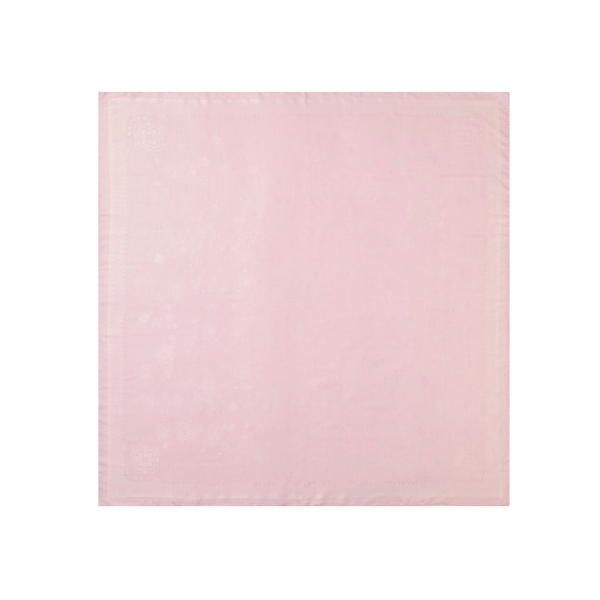 PINK SILK AND COTTON SCARF 120