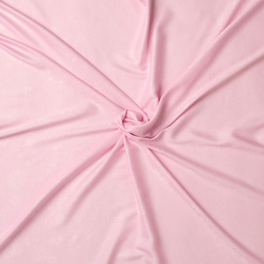 PINK SILK AND COTTON SCARF 120