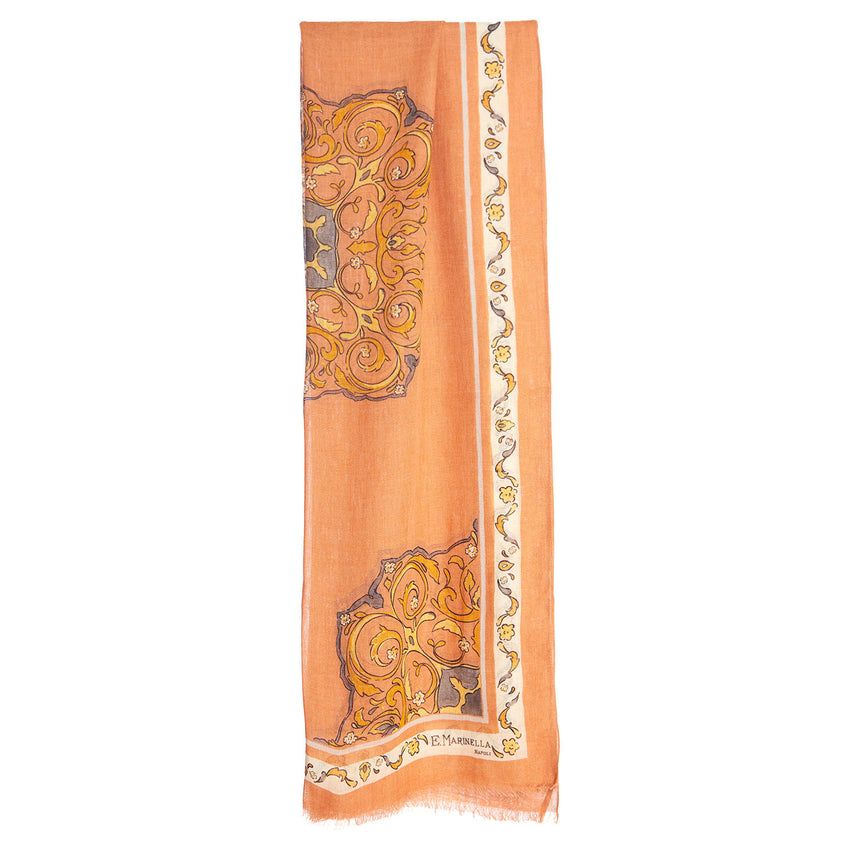 ORANGE WOOL STOLE