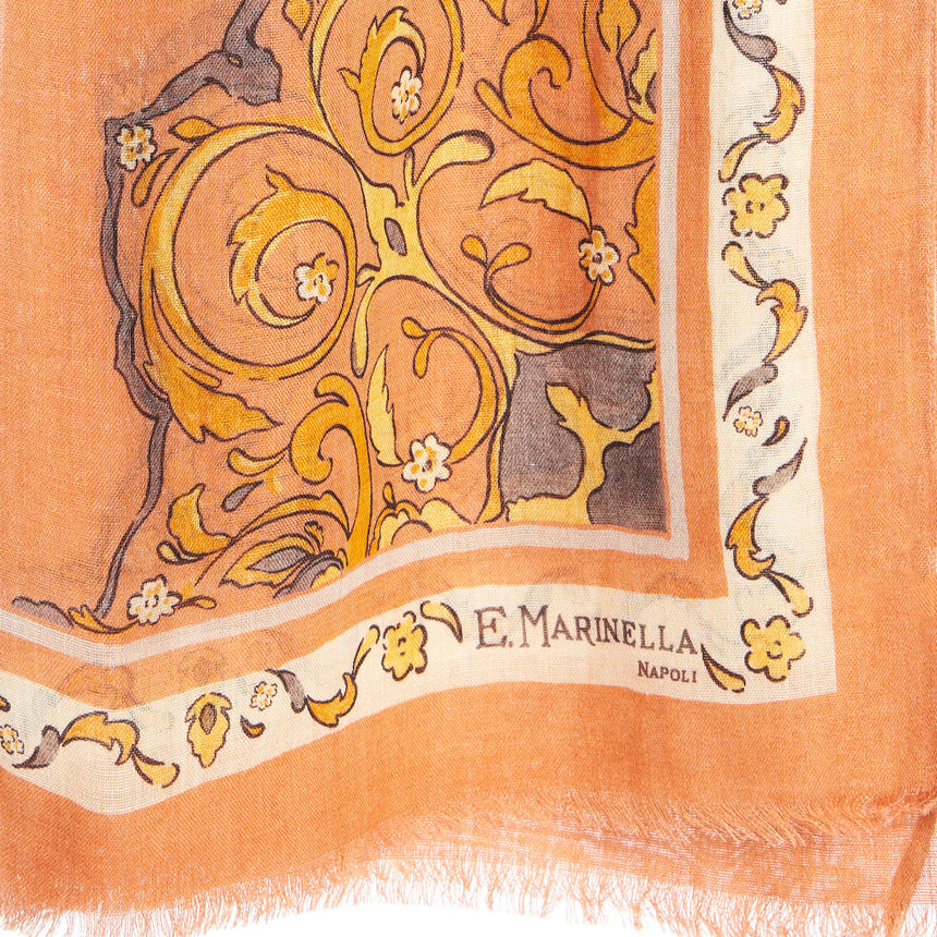 ORANGE WOOL STOLE