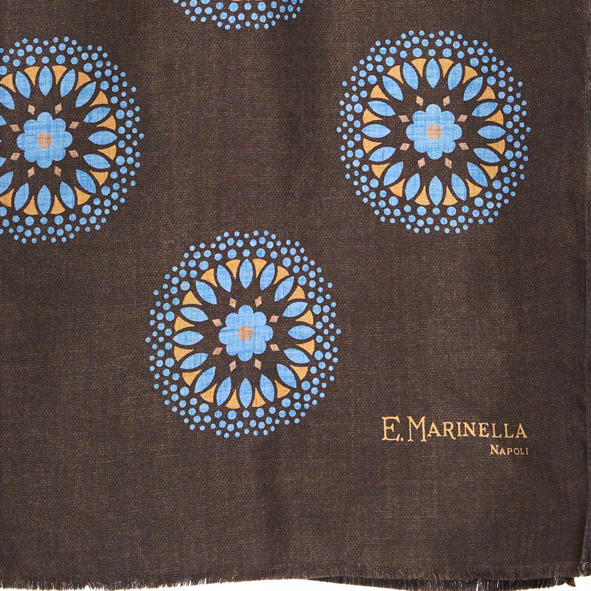 DARK BROWN MADDER SILK STOLE