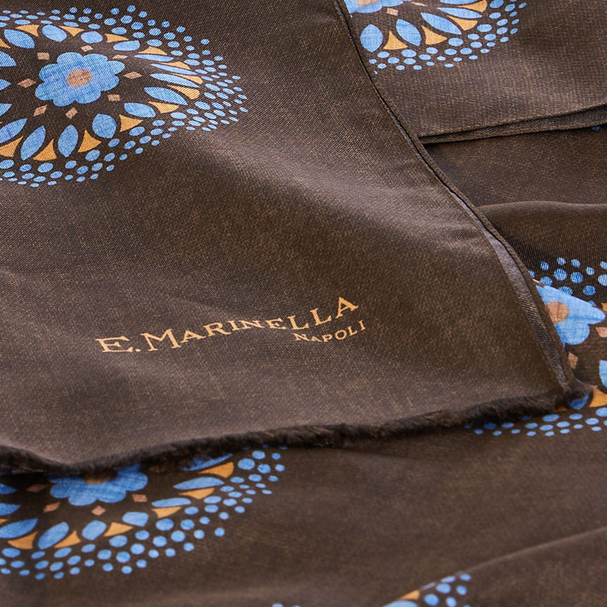 DARK BROWN MADDER SILK STOLE