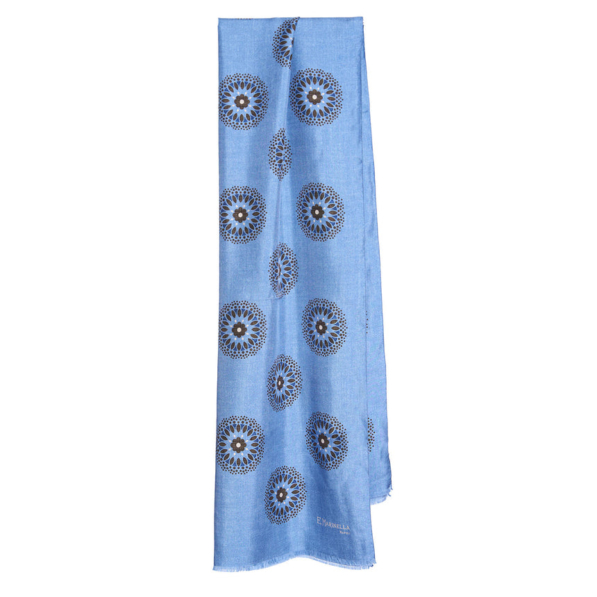 LIGHT BLUE MADDER SILK STOLE