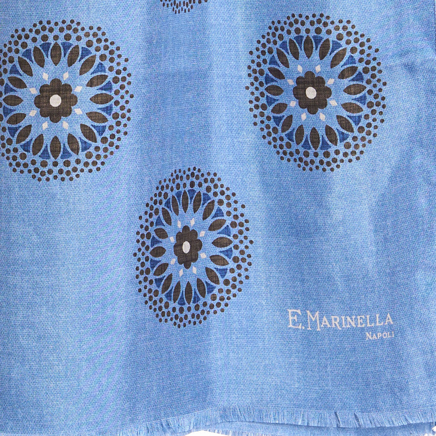 LIGHT BLUE MADDER SILK STOLE