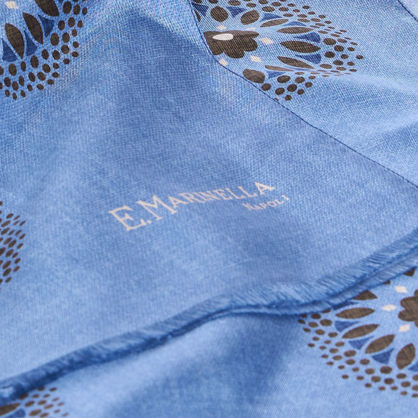 LIGHT BLUE MADDER SILK STOLE