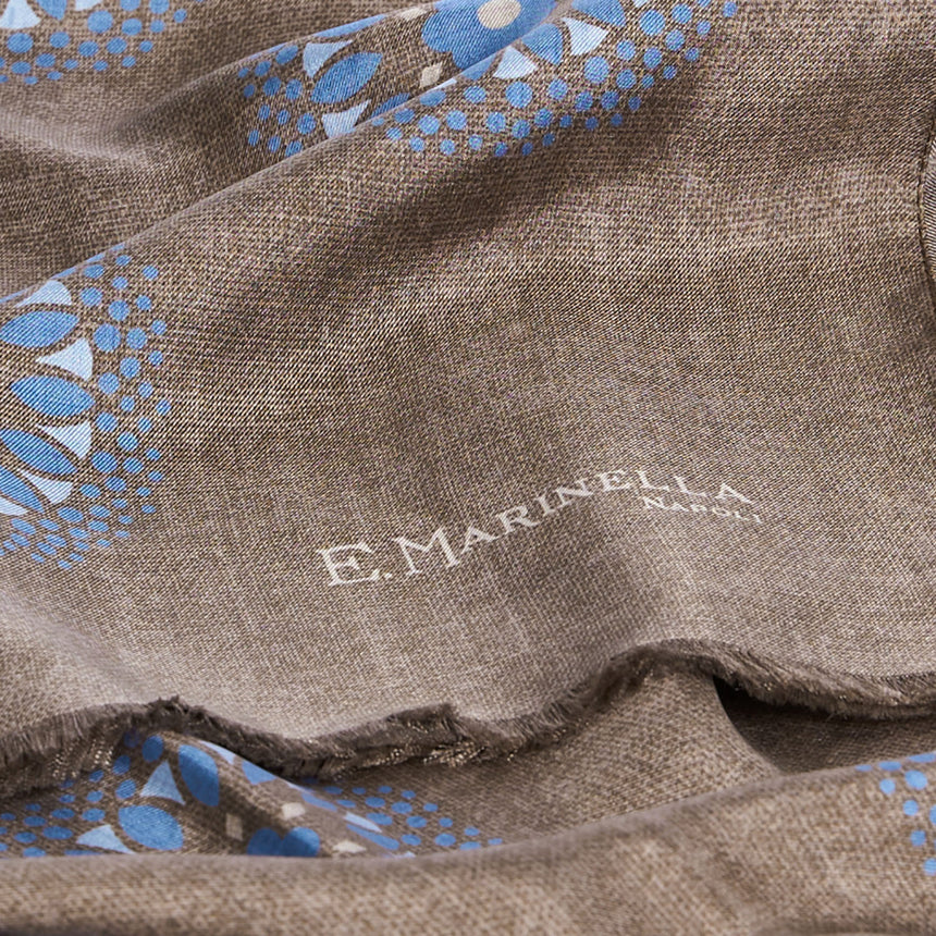 STOLA BEIGE IN SETA MADDER