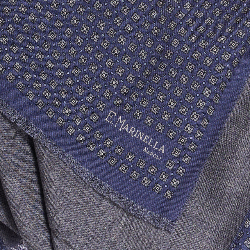 DARK BLUE WOOL STOLE