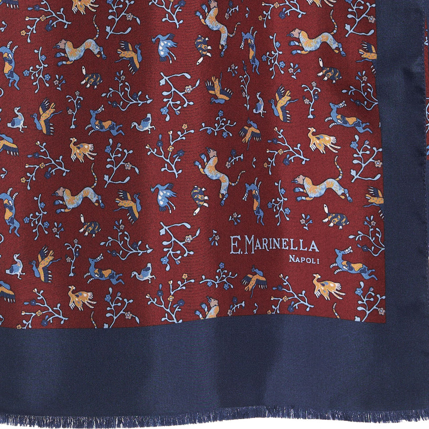 STOLA BORDEAUX IN SETA MADDER