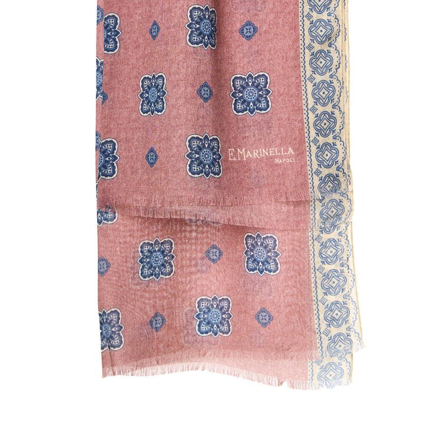 PINK WOOL, SILK AND CASHMERE STOLE