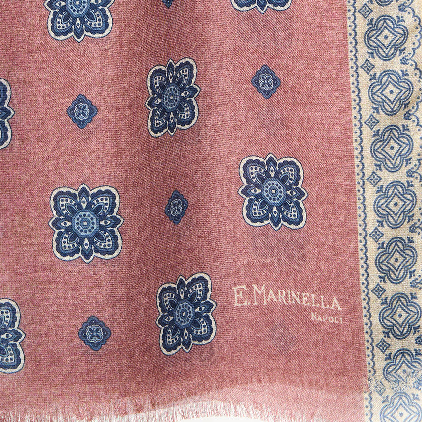 PINK WOOL, SILK AND CASHMERE STOLE