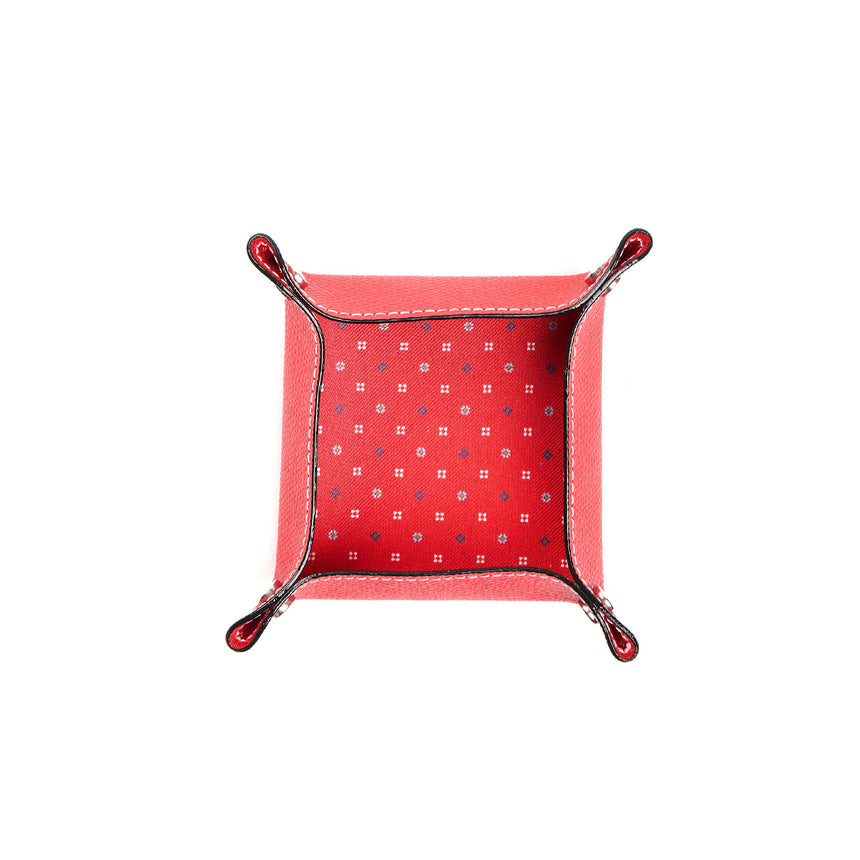 SVUOTATASCHE PICCOLO ROSSO IN SETA E PELLE