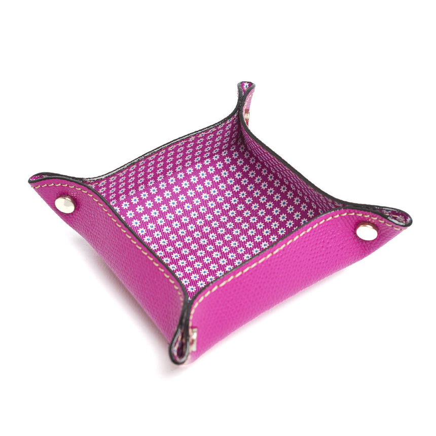 FUCHSIA SMALL LEATHER VIDE POCHE