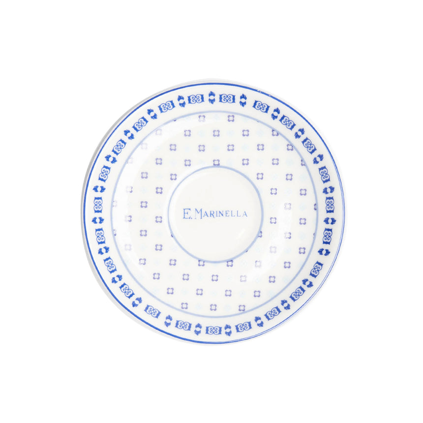 SET DI DUE TAZZINE DA CAFFÈ AZZURRO E BIANCO