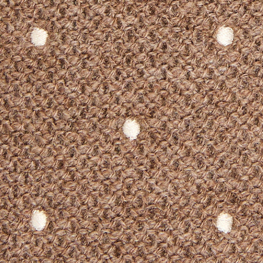 BEIGE CASHMERE KNITTED TIE