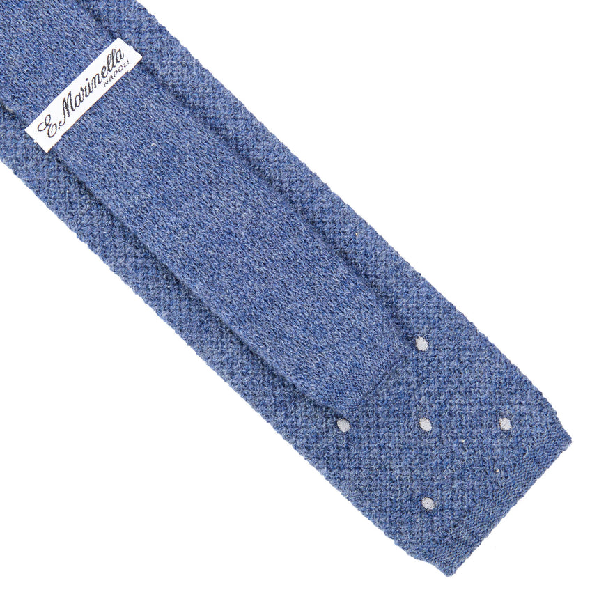 POWDER BLUE CASHMERE KNITTED TIE