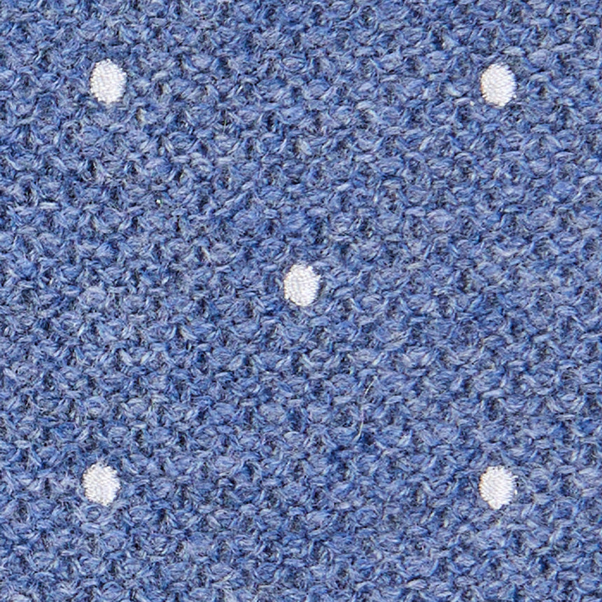POWDER BLUE CASHMERE KNITTED TIE