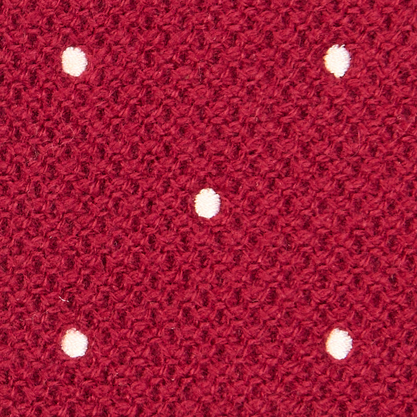 BURGUNDY CASHMERE KNITTED TIE