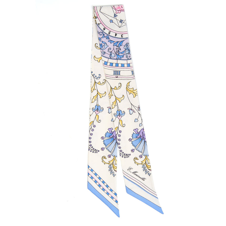 TWILLY IN SETA AZZURRO