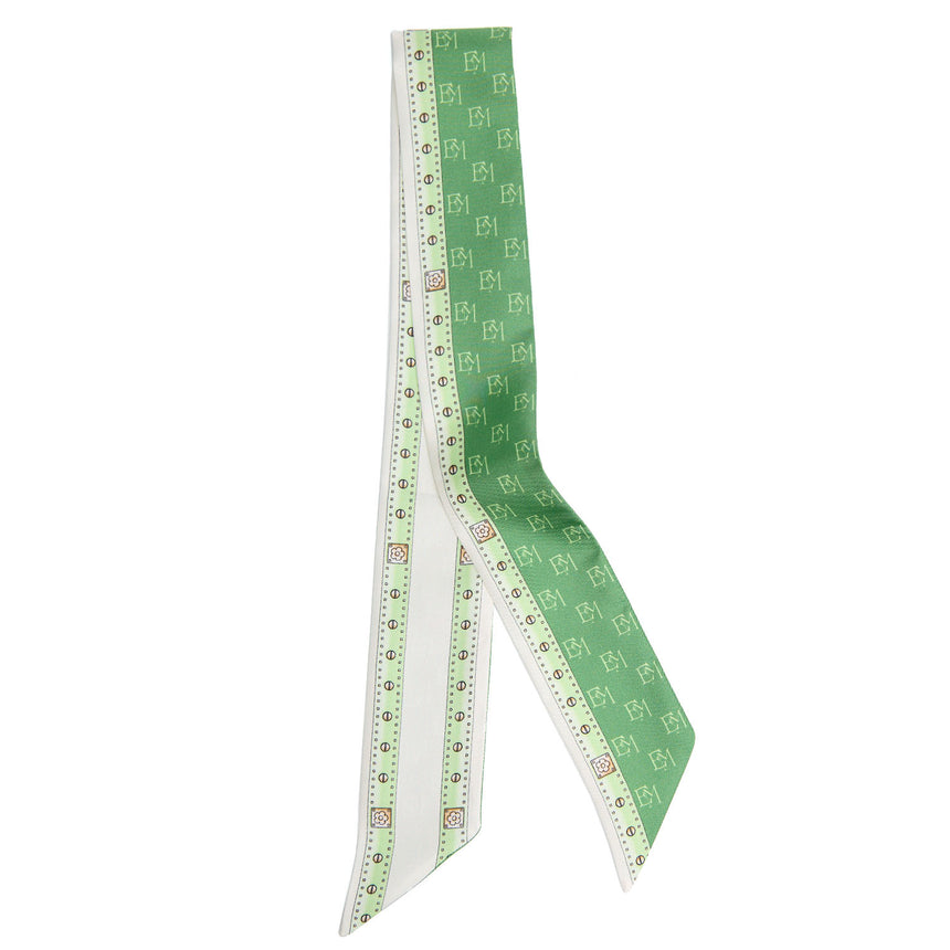 GREEN SILK MINI BANDEAU