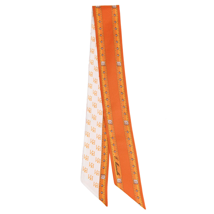 ORANGE SILK MINI BANDEAU