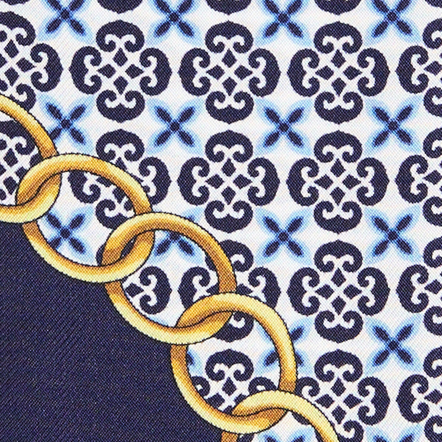 DARK BLUE SILK MINI BANDEAU